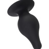 Черная анальная втулка Spade M - 10 см. купить в секс шопе
