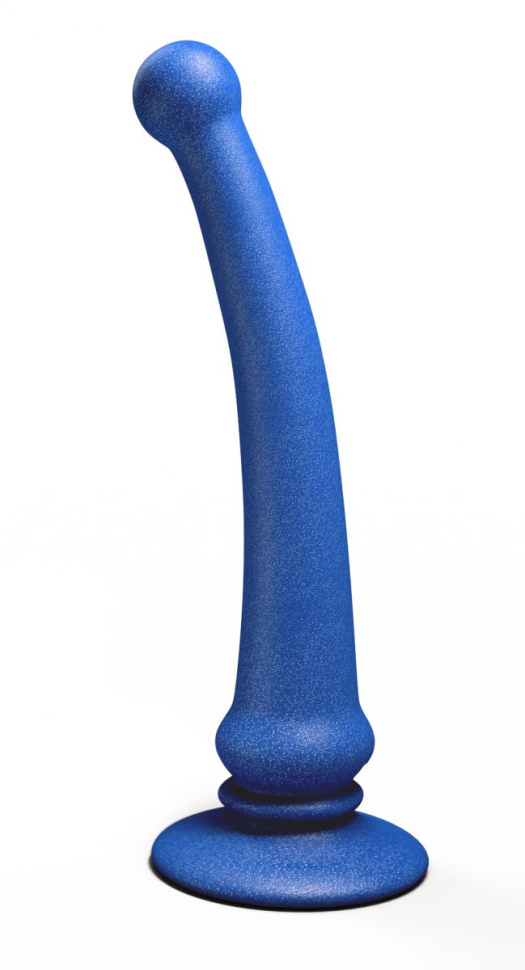 Синий анальный стимулятор Rapier Plug - 15 см. купить в секс шопе