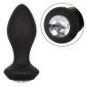 Черная анальная пробка с вибрацией и кристаллом Power Gem Vibrating Crystal Probe - 10,75 см. купить в секс шопе