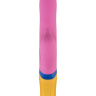 Розовый вибратор Copy с клиторальным отростком - 23 см. купить в секс шопе