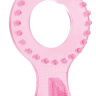 Розовое эрекционное кольцо SYNERGY CLIT BUMPER LOVE RING PINK купить в секс шопе