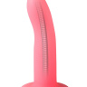 Розовый гнущийся нереалистичный дилдо Moon Beam - 16,6 см. купить в секс шопе