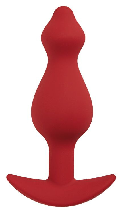 Бордовая анальная пробка Libra M - 11,3 см. купить в секс шопе
