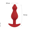 Бордовая анальная пробка Libra M - 11,3 см. купить в секс шопе