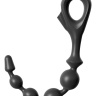 Черная анальная цепочка EZ-Grip Beads - 29,2 см. купить в секс шопе