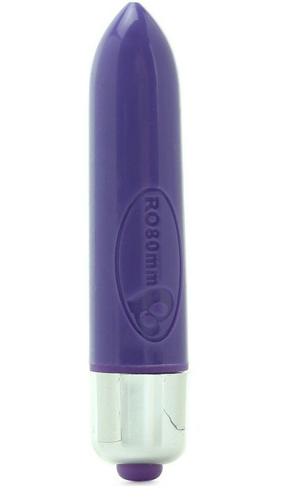 Фиолетовая вибропулька RO-80MM - 7,9 см. купить в секс шопе