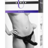 Чёрный полый страпон Vixen G-Spot Hollow Strap On Harness - 17,8 см. купить в секс шопе