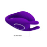 Фиолетовый U-образный вибратор для пар Bill с пультом ДУ купить в секс шопе