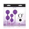 Набор фиолетовых вагинальных шариков Luxe O  Weighted Kegel Balls купить в секс шопе