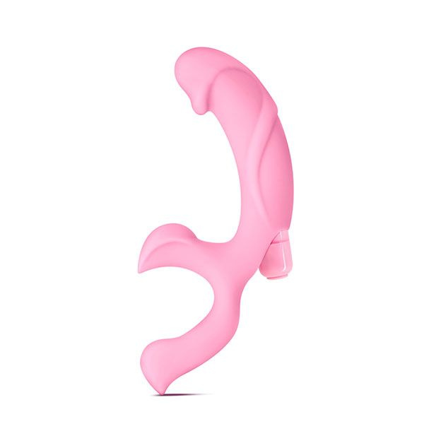 Розовый стимулятор G-точки Luxe Adonis - 16,7 см. купить в секс шопе