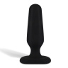 Черный плаг из силикона BEGINNER 3 - 7,5 см. купить в секс шопе