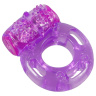 Фиолетовое эрекционное кольцо с виброэлементом купить в секс шопе