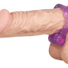 Фиолетовое эрекционное кольцо с виброэлементом купить в секс шопе