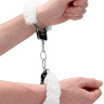 Пушистые белые наручники OUCH! White купить в секс шопе
