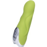 Нежно-зелёный вибратор Dolce Jaxon - 12,5 см. купить в секс шопе