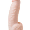 Гигантский фаллоимитатор на присоске в комплекте с трусиками - 33 см. купить в секс шопе