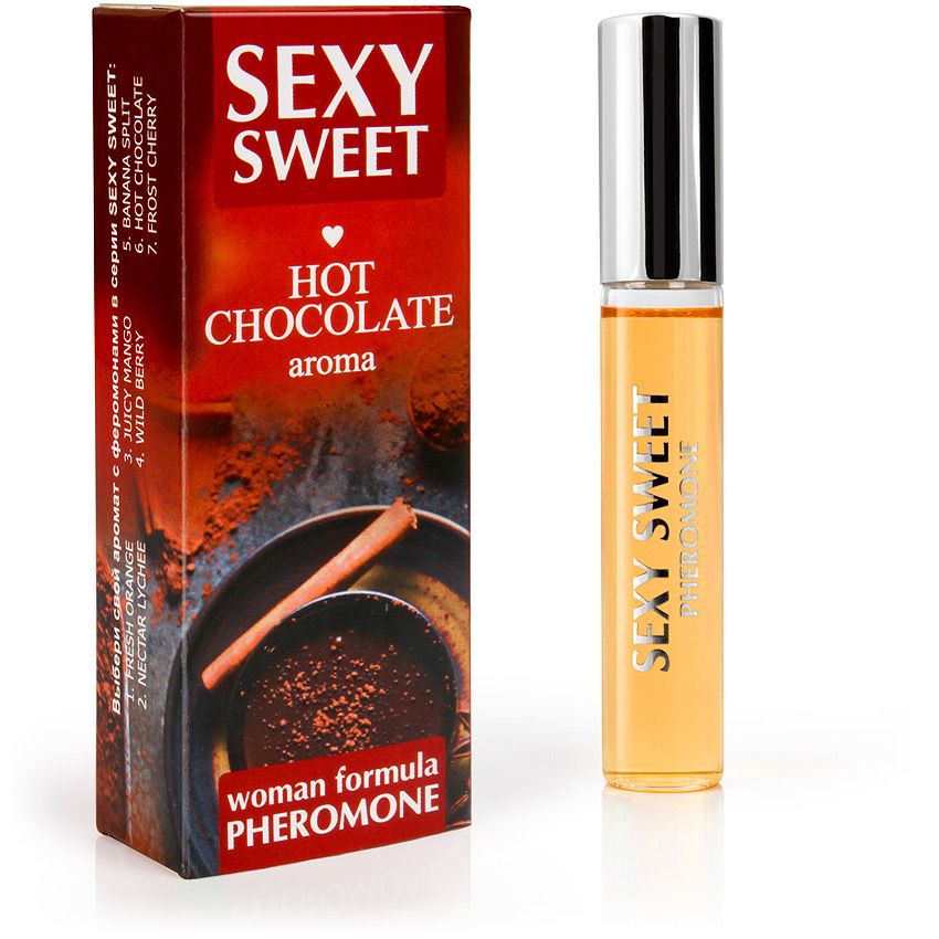Парфюм для тела с феромонами Sexy Sweet с ароматом горячего шоколада - 10 мл. купить в секс шопе