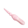 Нежно-розовый вибростимулятор Ecstasy с насадками купить в секс шопе