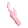 Нежно-розовый вибростимулятор Ecstasy с насадками купить в секс шопе