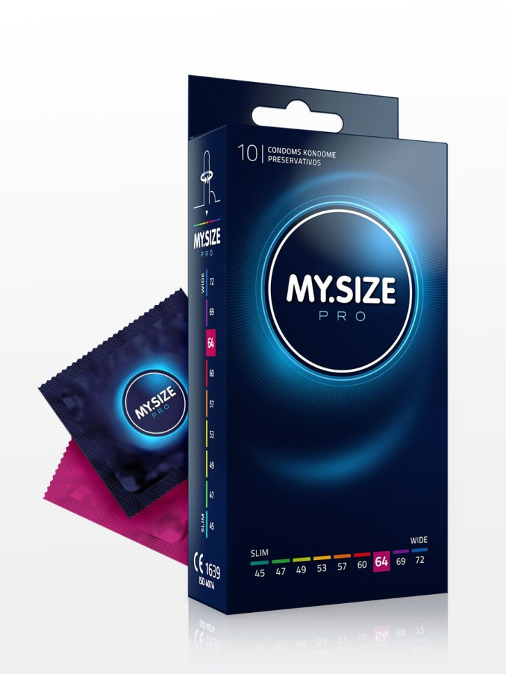 Презервативы MY.SIZE размер 64 - 10 шт. купить в секс шопе