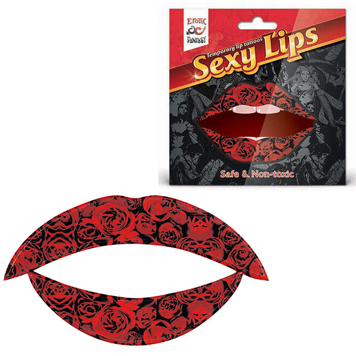 Lip Tattoo Алая роза купить в секс шопе