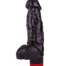 Чёрный фаллический вибромассажёр - 17,8 см. купить в секс шопе