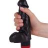 Чёрный фаллический вибромассажёр - 17,8 см. купить в секс шопе