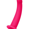 Розовый анальный фаллоимитатор с изгибом - 14 см. купить в секс шопе
