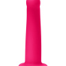 Розовый анальный фаллоимитатор с изгибом - 14 см. купить в секс шопе