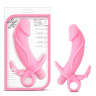 Розовый вибратор с дополнительными отростками Luxe Venus - 17,1 см. купить в секс шопе