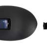 Черная анальная пробка с шейкером и вибрацией - 14 см. купить в секс шопе