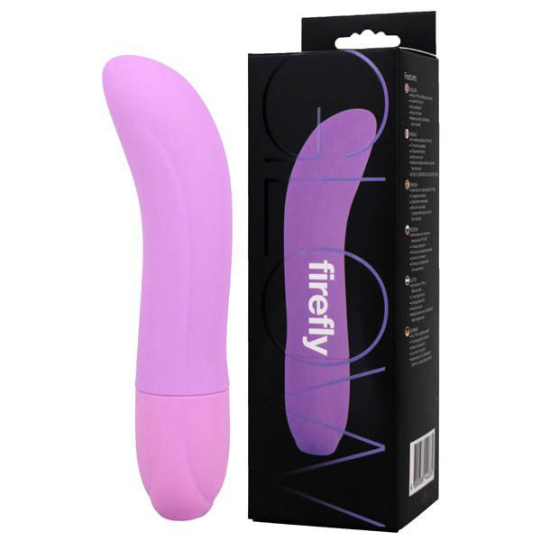 Фиолетовый вибромассажер для стимуляции G-spot - 13 см. купить в секс шопе