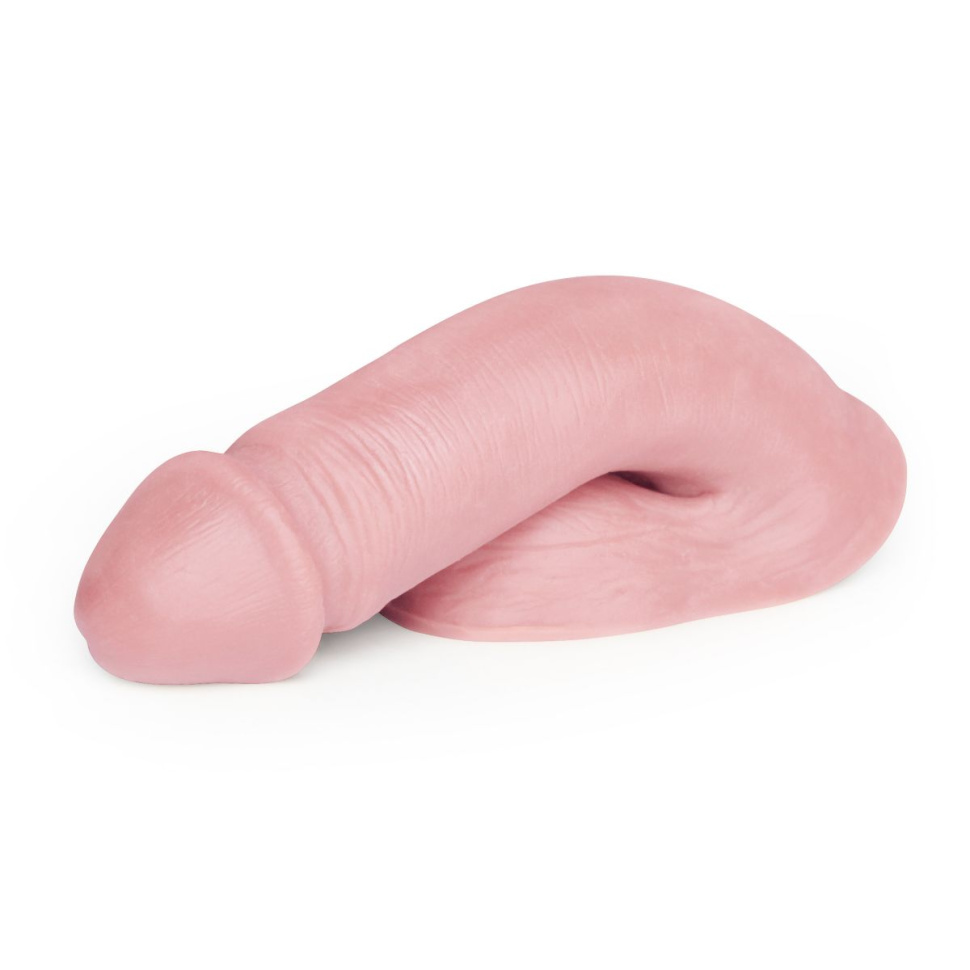 Мягкий имитатор пениса Pink Limpy малого размера - 12 см. купить в секс шопе