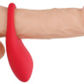 Красное эрекционное виброкольцо Poise с пультом купить в секс шопе