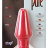 Красная анальная втулка Pure - 13,5 см. купить в секс шопе
