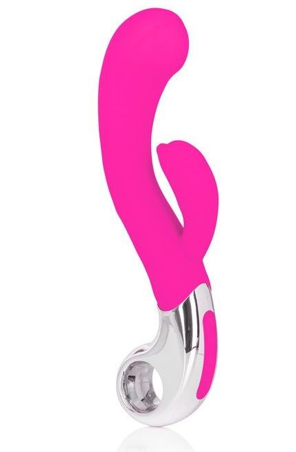 Розовый вибромассажер Embrace Felicity Wand - 21 см. купить в секс шопе