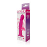 Розовый фаллоимитатор с ребристой поверхностью Cosmo - 14 см. купить в секс шопе