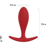 Бордовая анальная пробка Lito L - 9,5 см. купить в секс шопе