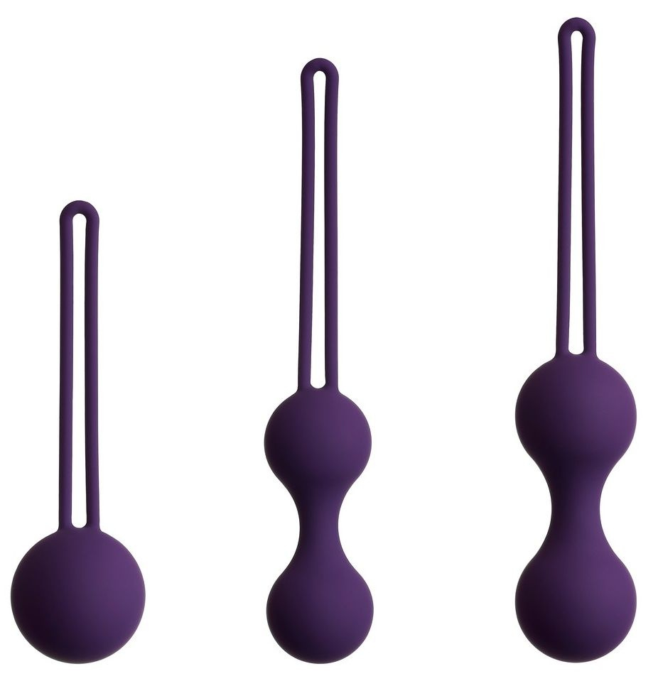Набор из 3 фиолетовых вагинальных шариков Kegel Training Set купить в секс шопе