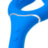 Голубой многофункциональный вибратор Whally - 18,5 см. купить в секс шопе
