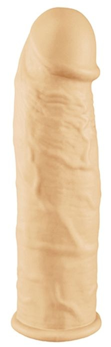 Телесная вибронасадка-удлинитель ORGASM GENERATOR SLEEVE - 16 см. купить в секс шопе