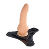 Телесный страпон 10 Mode Vibrations 6.3  Harness Silicone Dildo - 15,5 см. купить в секс шопе