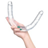 Прозрачный двухсторонний фаллоимитатор Double Dildo - 40 см. купить в секс шопе
