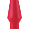 Красная анальная втулка-конус - 12 см. купить в секс шопе
