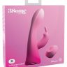 Розовый вибратор-кролик со съемной присоской Wall Banger Rabbit - 19,9 см. купить в секс шопе