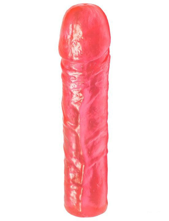 Розовый гелевый фаллоимитатор - 16,5 см. купить в секс шопе