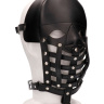Черная маска-шлем Leather Male Mask купить в секс шопе