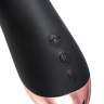 Черный вибратор Waname D-Splash Stream - 21 см. купить в секс шопе
