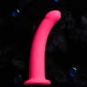 Розовый анальный фаллоимитатор с изгибом - 17,5 см. купить в секс шопе