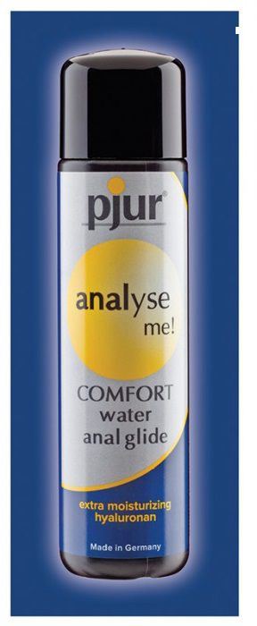 Анальный лубрикант pjur ANALYSE ME Comfort Water Anal Glide - 2 мл. купить в секс шопе